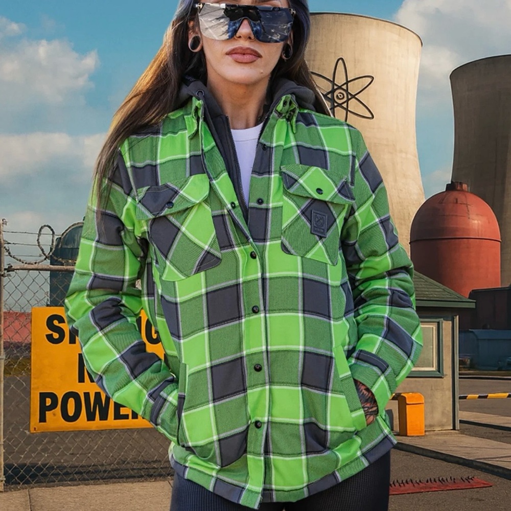 Dixxon Flannel Co Springfield Flannel Jacket Women’s large Green And Black